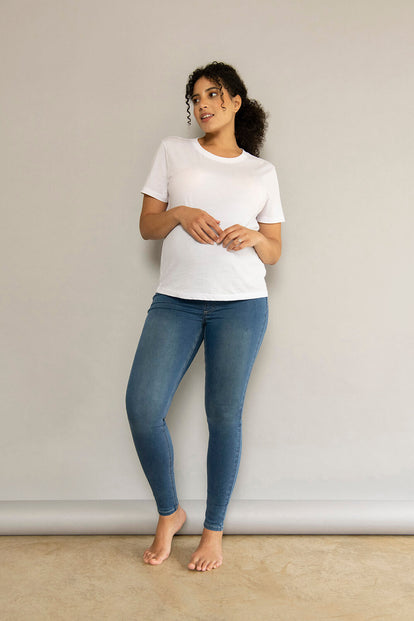 Jegging de grossesse 7/8e - Mid Bleu