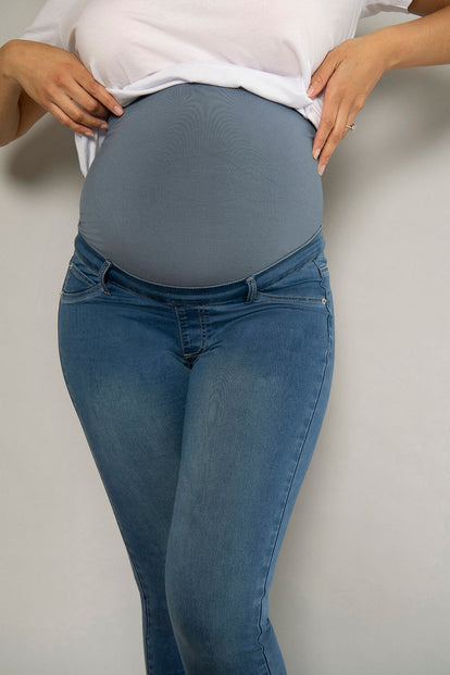Jegging de grossesse 7/8e - Mid Bleu
