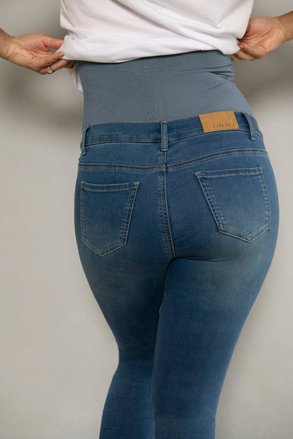 Jegging de grossesse 7/8e - Mid Bleu