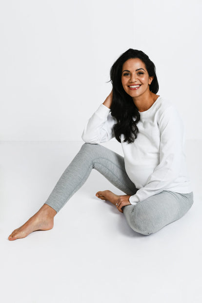 Legging de grossesse ultradoux Ultimate - Light Gris Marl