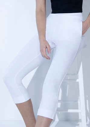 Pantacourt stretch - Blanc