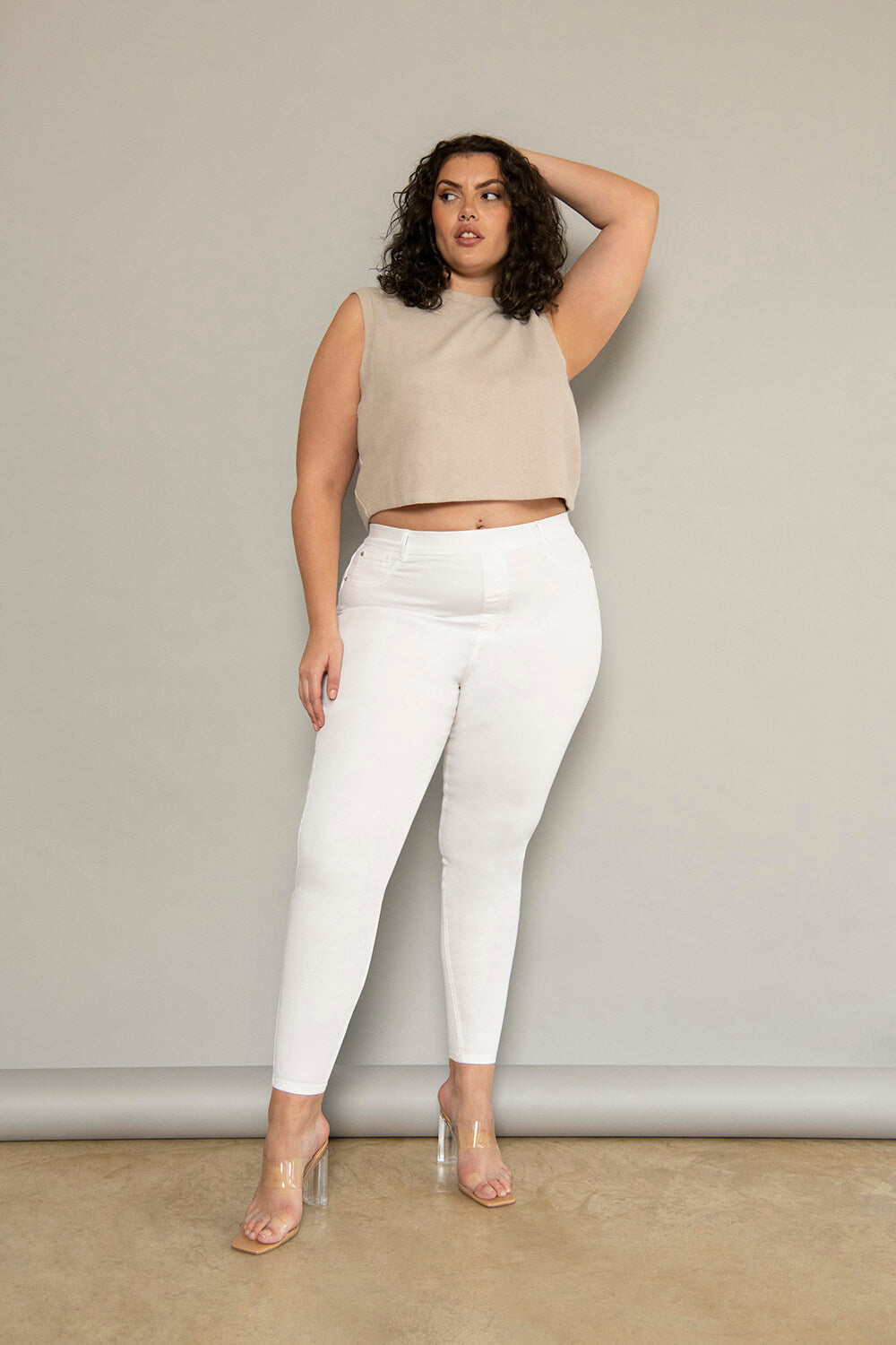 Jegging grande taille Ultimate - Blanc