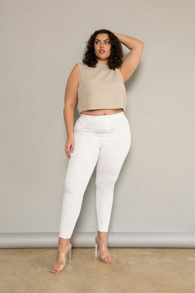 Jegging grande taille Ultimate - Blanc