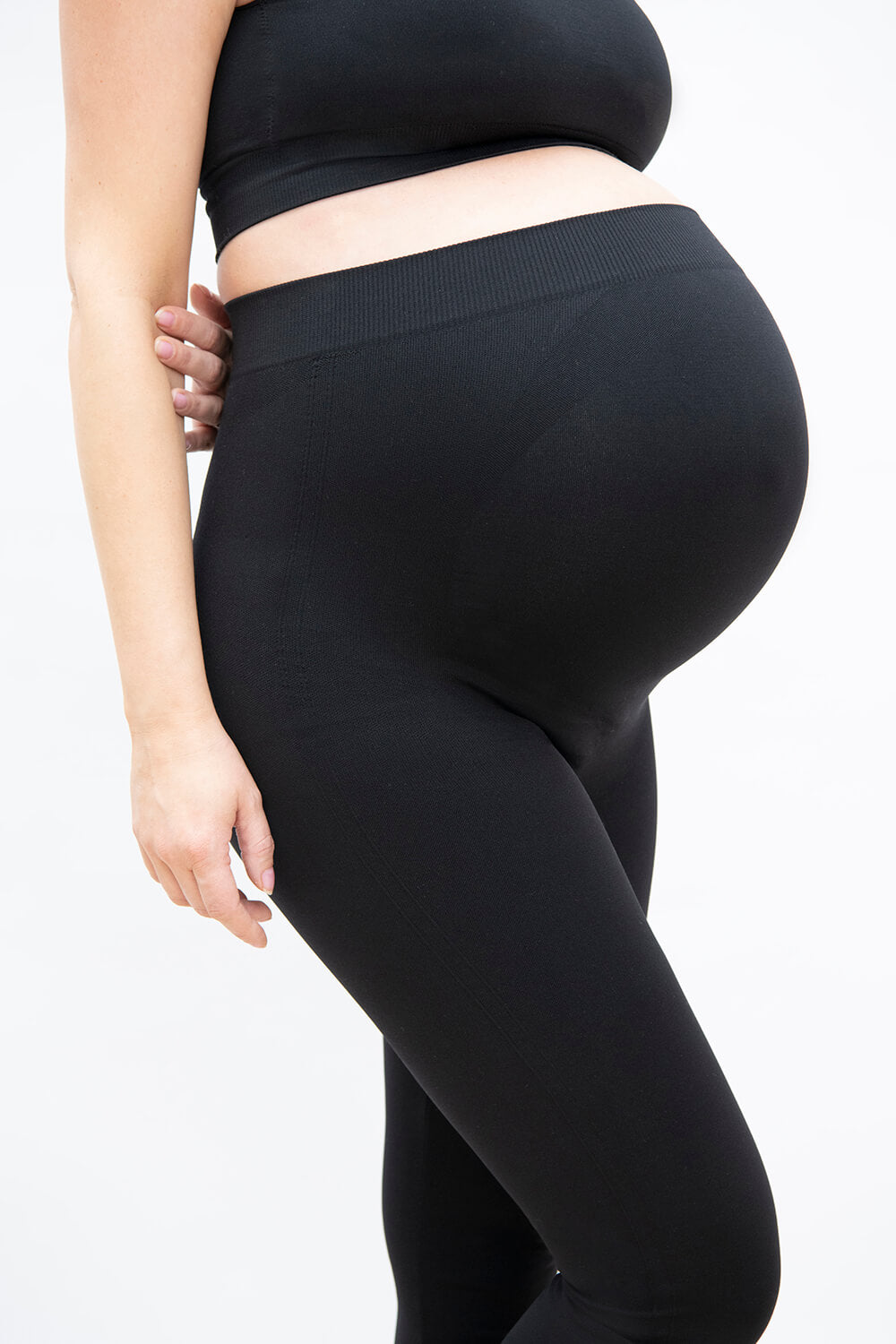 Legging de maternité ultime sans coutures – Noir