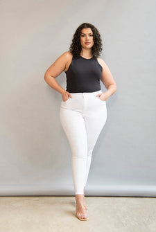 Jean sculptant Lift & Shape grande taille - Blanc