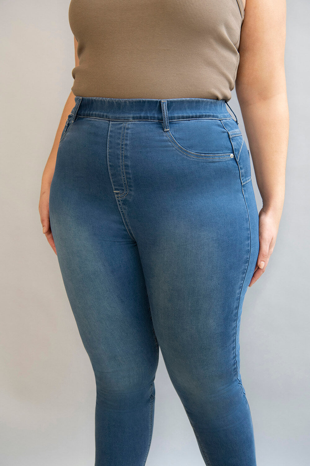 Jegging 7/8e grande taille Ultimate - Mid Bleu