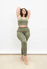Legging taille haute sans couture Ultimate - Vert Sauge
