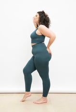 Legging taille haute sans couture grande taille Ultimate - Teal Bleu
