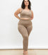 Legging taille haute sans couture grande taille Ultimate - Oatmeal Avione