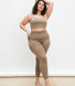 Legging taille haute sans couture grande taille Ultimate - Oatmeal Avione