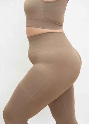 Legging taille haute sans couture grande taille Ultimate - Oatmeal Avione