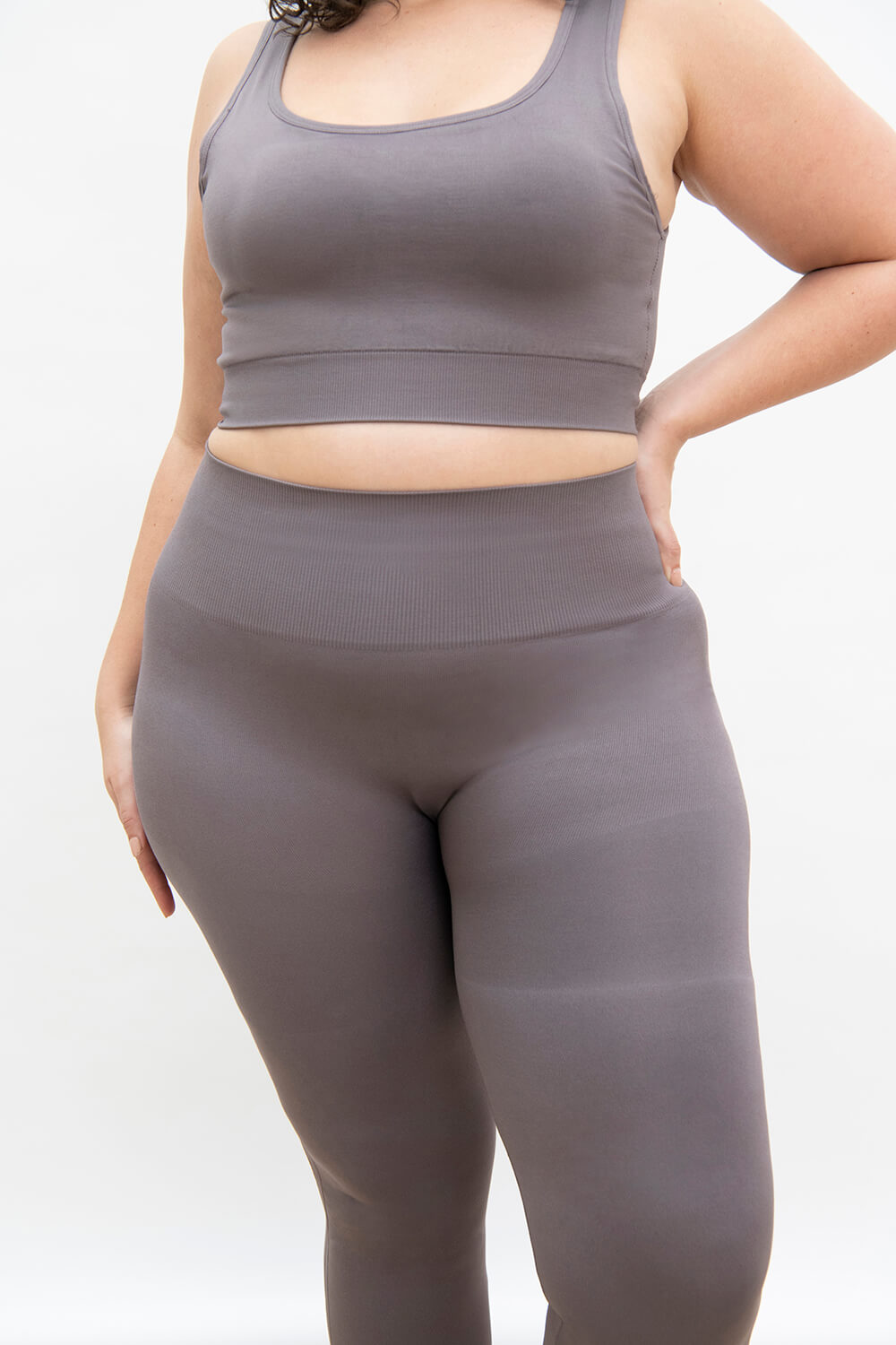 Legging taille haute sans couture grande taille Ultimate - Deep Mauve