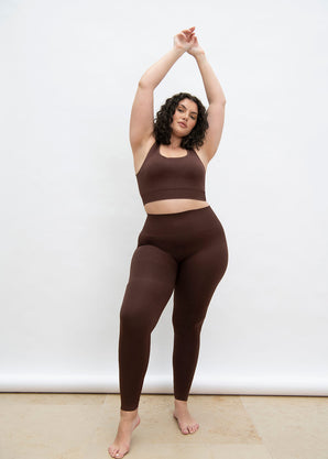 Legging taille haute sans couture Ultimate - Chocolat