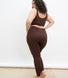 Legging taille haute sans couture grande taille Ultimate - Chocolat