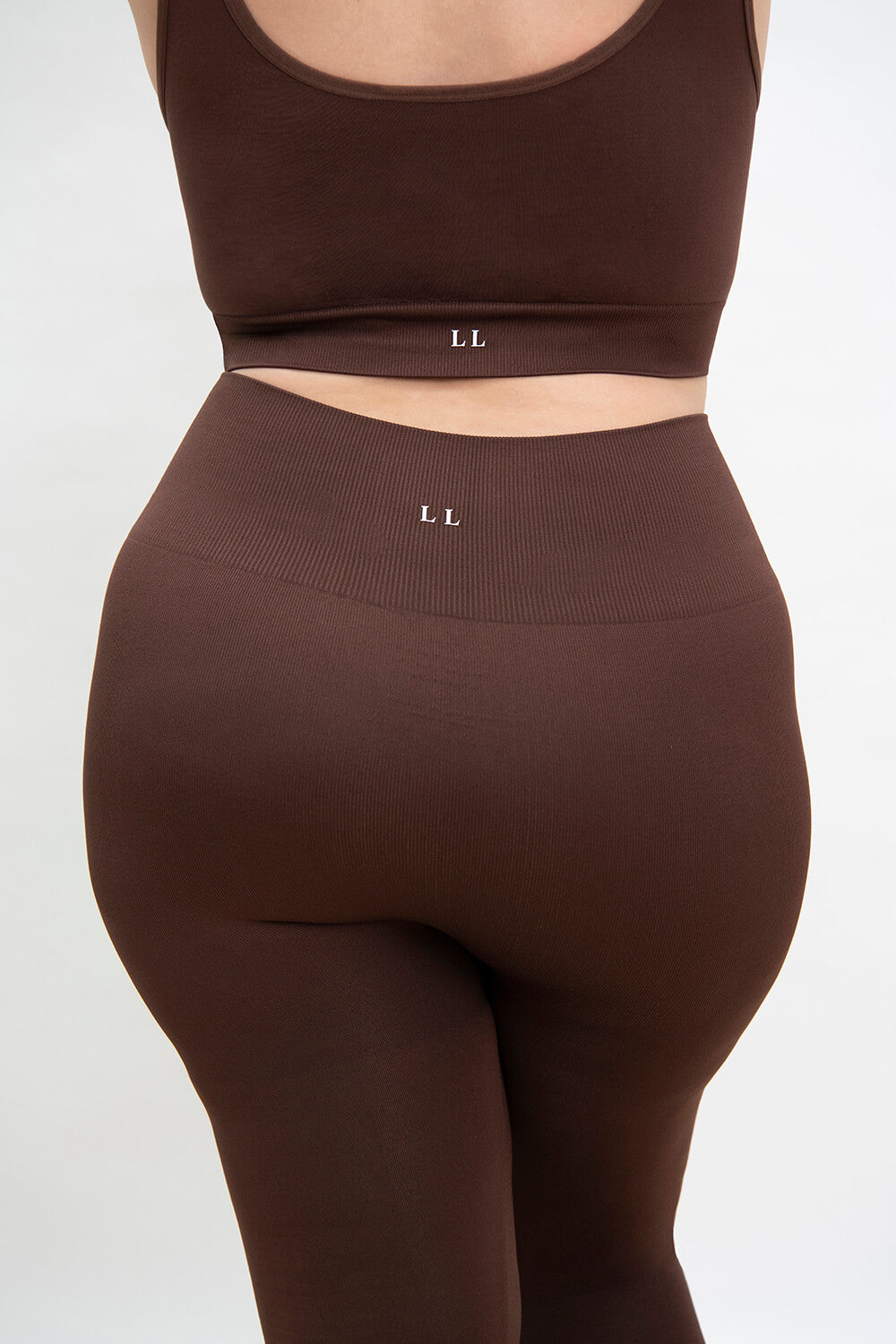 Legging taille haute sans couture grande taille Ultimate - Chocolat