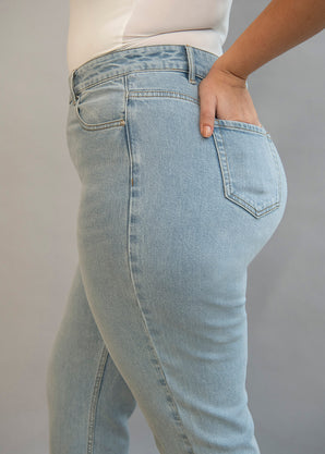 Jean straight grande taille - Light Bleach