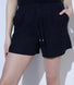 Curve Linen Shorts - Noir