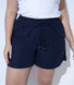 Curve Linen Shorts - Marine