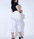 Pantacourt stretch - Blanc