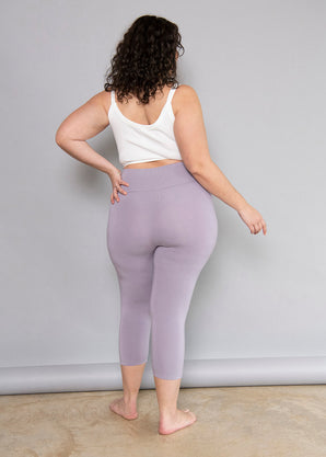 Legging léger court - Mauve
