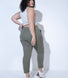 Pantalon chino grande taille - Green