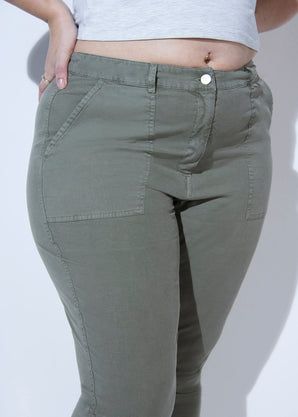 Pantalon chino grande taille - Green