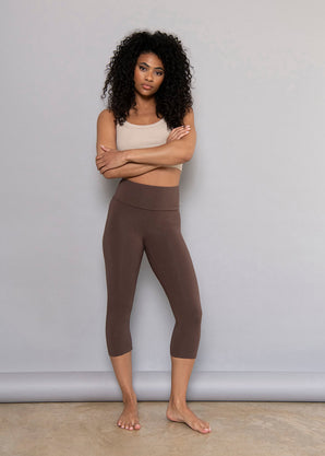 Legging léger court - Espresso Marron