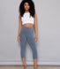 Legging léger court - Steel Bleu