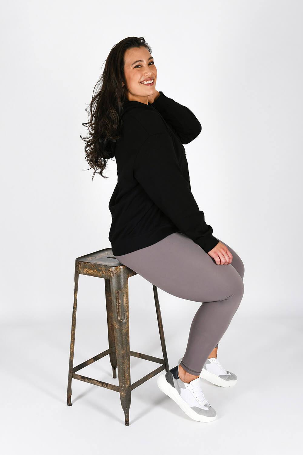 Legging 7/8e taille haute grande taille Revitalise - Mauve