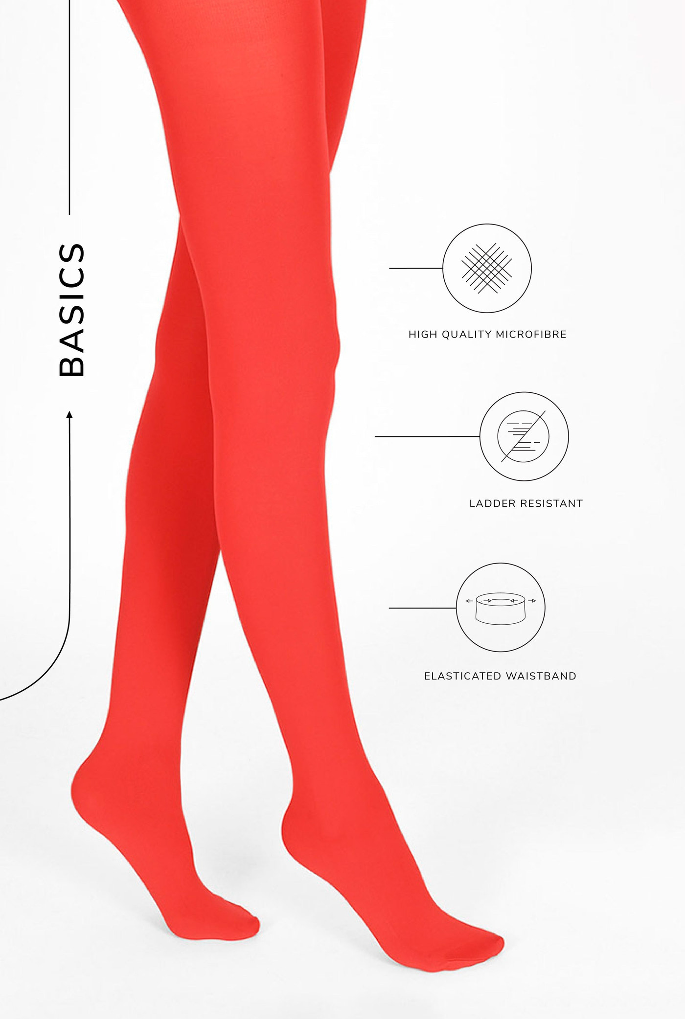 Collants - Poppy Red