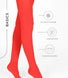 100 Denier Tights - Poppy Red