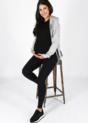 Maternity Revitalise Leggings - Midnight Black