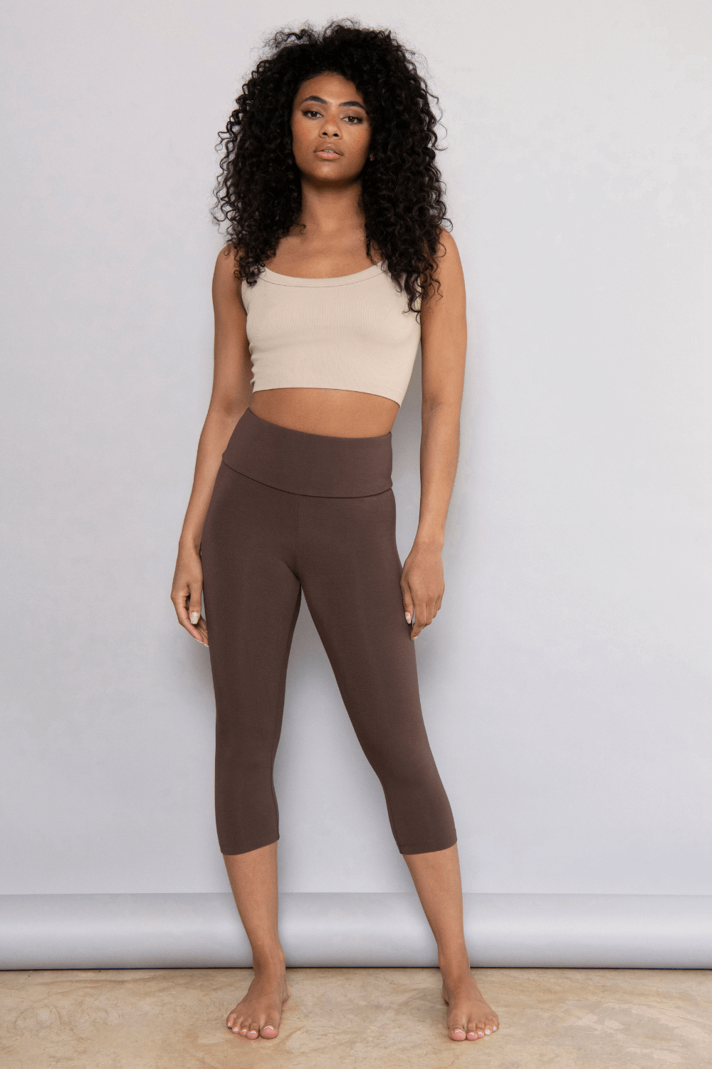 Legging léger court - Espresso Marron