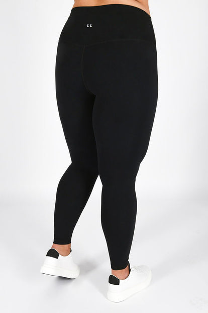 Legging 7/8e taille haute grande taille Revitalise - Midnight Black