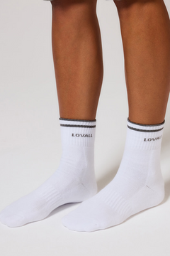Chaussettes de sport côtelées - Vert ardoise