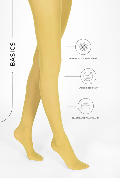 Collants 40 deniers - Mustard