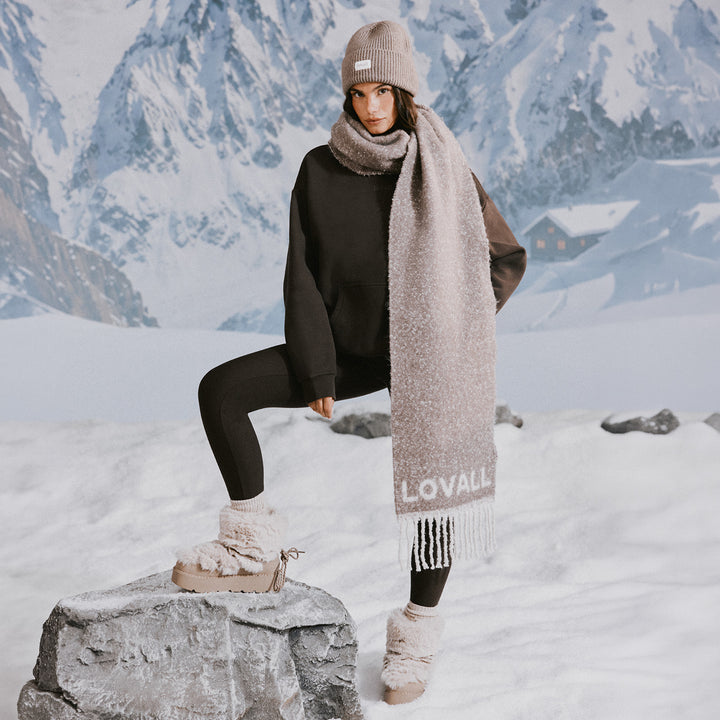 Legging taille haute d'hiver au quotidien - Café noir