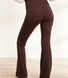 Legging de grossesse léger flare - Espresso Marron