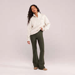 Legging taille haute d'hiver - Olive intense