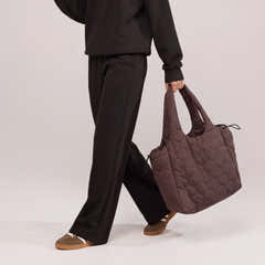 Sac matelassé - Marron expresso