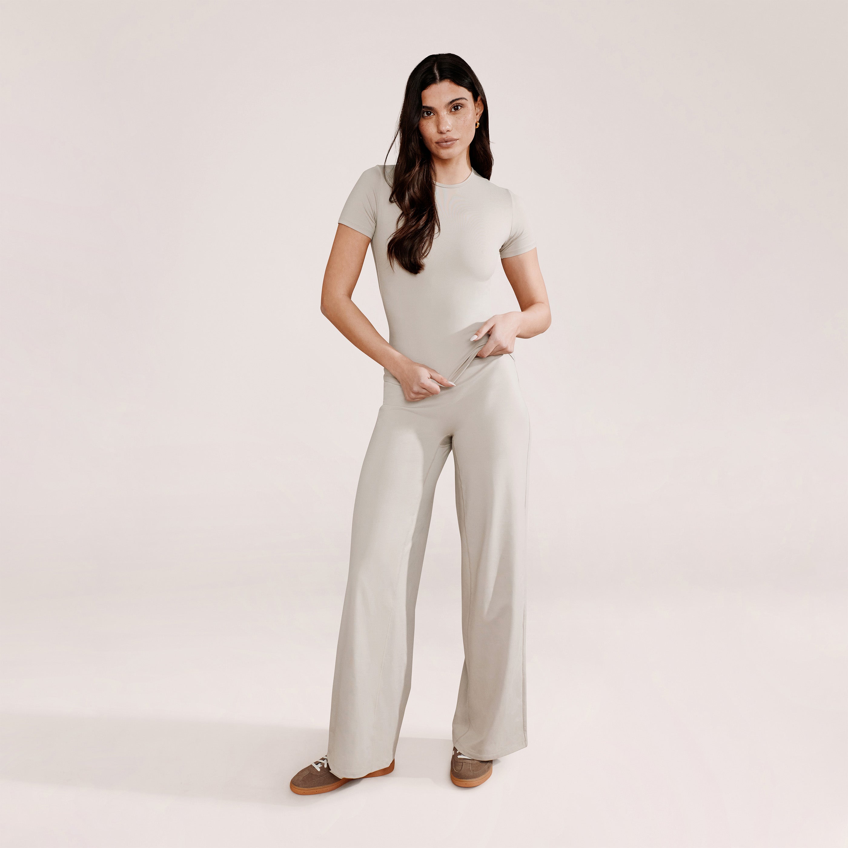 Pantalon large du quotidien ultime - Beige avoine