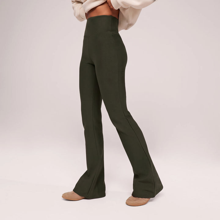 Legging taille haute d'hiver - Olive intense