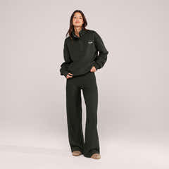 Sweat-shirt lourd 1/4 zip - Mocha
