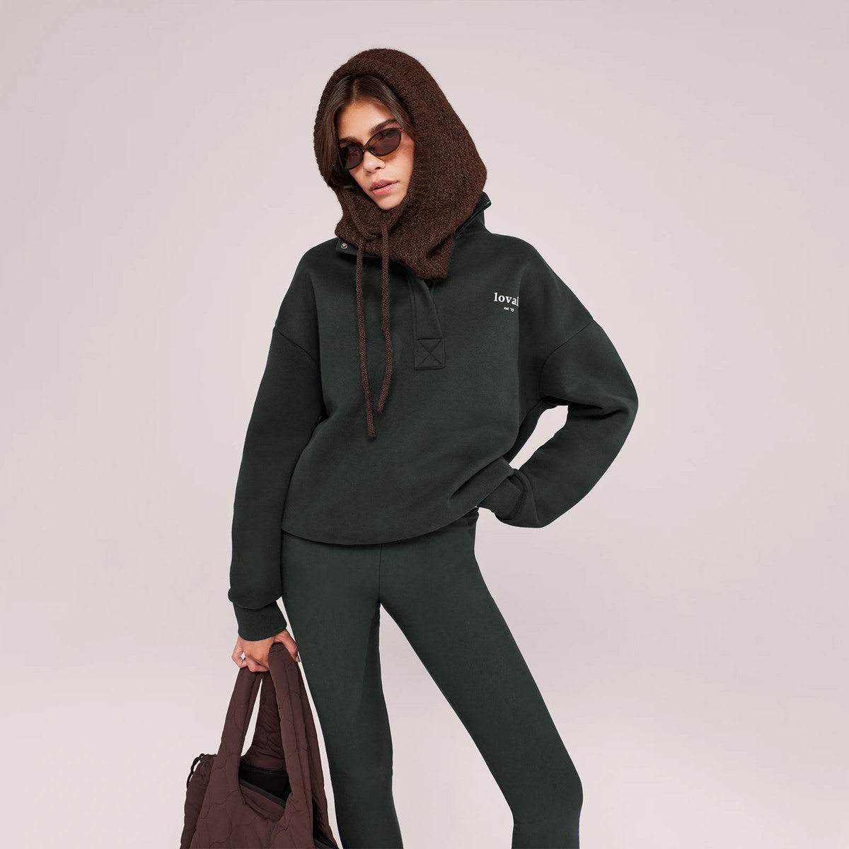Legging taille haute d'hiver - Pin