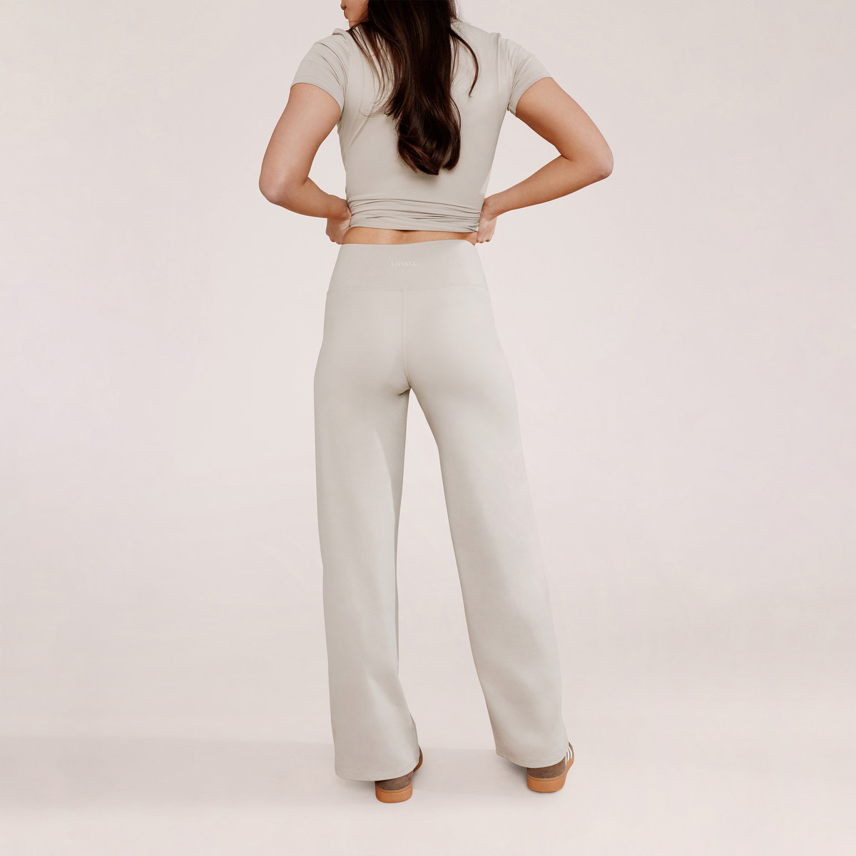 Pantalon large du quotidien ultime - Beige avoine