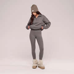 Legging taille haute d'hiver - Vert ardoise