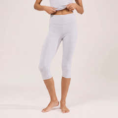 Capri Lightweight Leggings - Light Grey