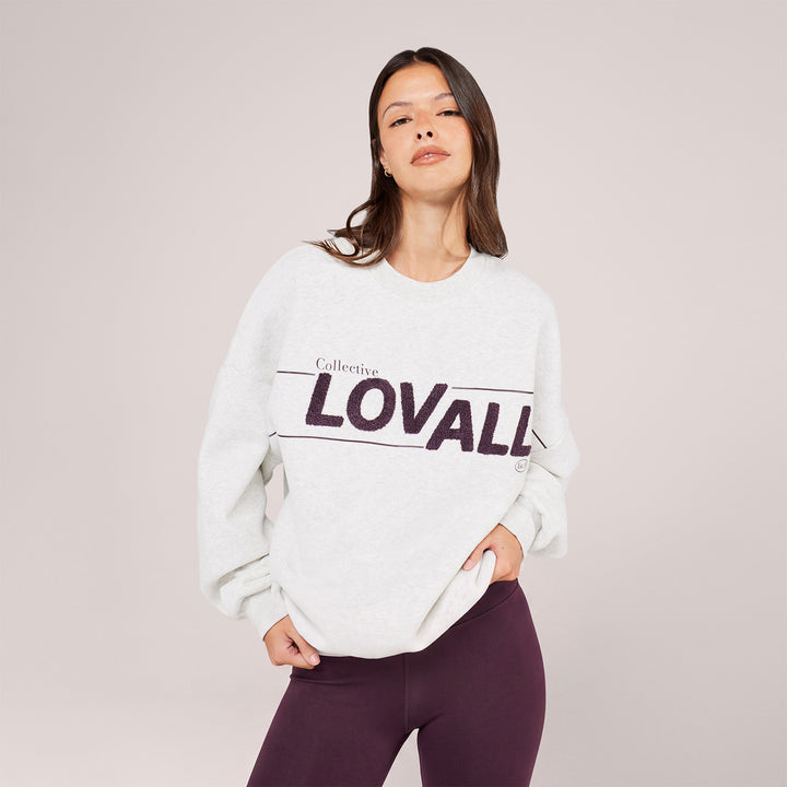 Sweat-shirt oversize lourd Campus - Mocha