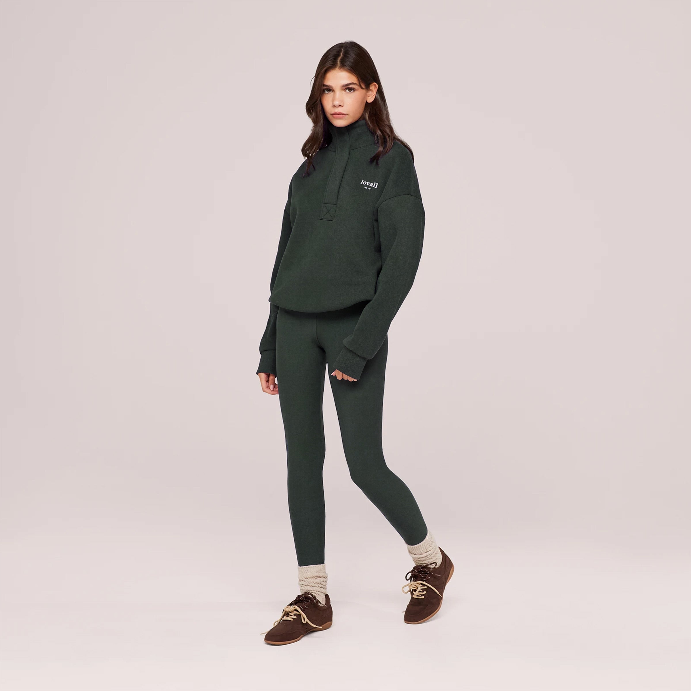 Legging taille haute d'hiver - Pin
