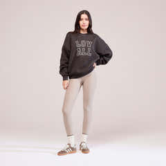 Legging taille haute d'hiver - couleur pierre